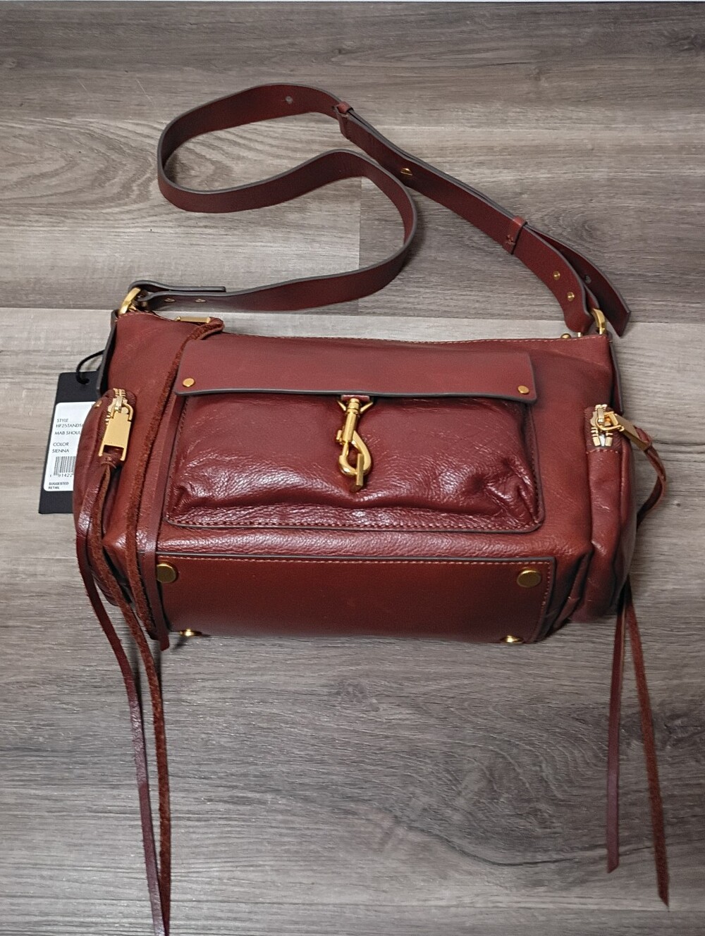 NEW Rebecca Minkoff Classic Sienna Leather M.A.B. Shoulder Crossbody Handbag